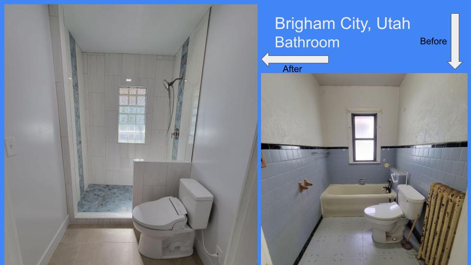 Before and After: The amazing transformation of a bathroom in Brigham City, UT