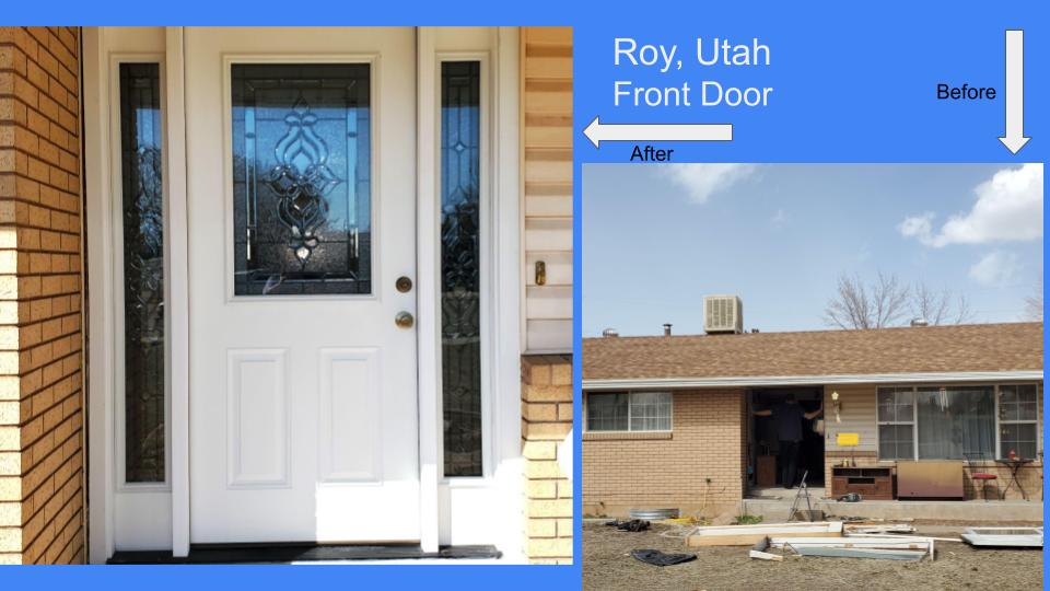 Before and After: A complete front door overhaul in Roy, UT